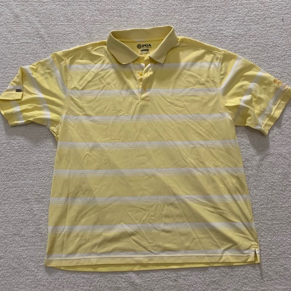 PGA Authentic Golf Polo Shirt Striped Short Sleeve Quail Chase‎ XX-Large - Picture 1 of 6